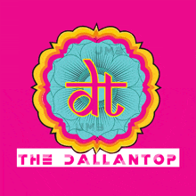 a colorful logo for the dallantop with a flower in the middle