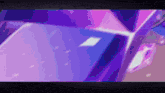 a purple car is driving down a purple road