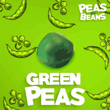 a green peas and beans poster with a green peas