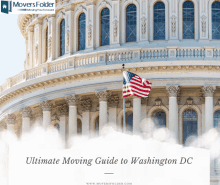 a moving guide to washington dc is shown