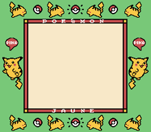 a pokemon game with pikas and balls on a green background
