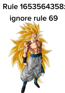 a picture of a cartoon character with the words rule 1653564358 ignore rule 69 on the bottom