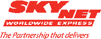 a red sky net worldwide express logo