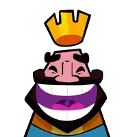 a cartoon character with a crown on his head