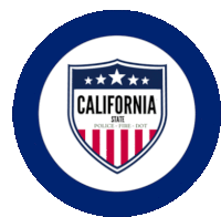 a logo for the california state police and fire