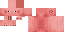 a close up of a pink pig in a minecraft skin