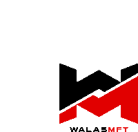 a black and red logo for walasmft