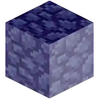 a purple minecraft block with a white background and a purple pattern on it .