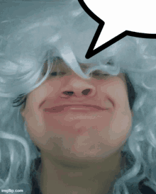 a man wearing a white wig has a speech bubble above his head that says imgflip.com