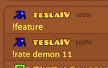 teslaiv 100 % feature teslaiv 100 % !rate demon 11