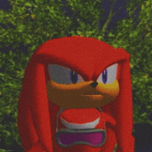 a close up of knuckles the echidna from sonic