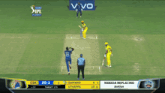 a cricket match between csk and dc is being shown on vivo