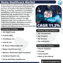 a flyer for the home healthcare market shows a doctor holding a model house