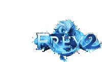 a logo for frey 2 with a dragon in the middle