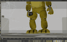 a 3d model of a teddy bear is being created in a program called cinema 4d