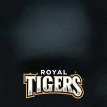 a logo for the royal tigers on a dark background