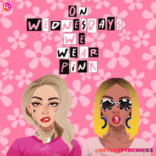 a poster for wednesdays we wear pink