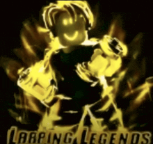 a picture of a cartoon character with the words larping legends below him