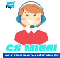 a cartoon illustration of a woman wearing headphones and smiling with the words css miggi below her