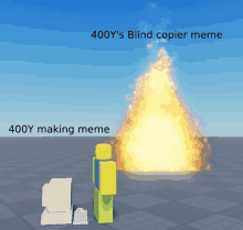 a 400y 's blind copier meme 400y making meme