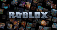 a black background with a bunch of icons and the word roblox