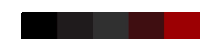 a palette of black , gray , and red colors