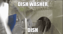 a picture of a dishwasher with the words dish washer dish written on it