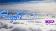 a picture of a cloudy sky with the words skylight studio visible