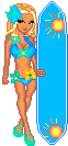 a woman in a bikini is holding a blue surfboard