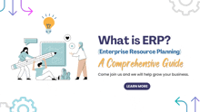 a banner explaining what is erp enterprise resource planning