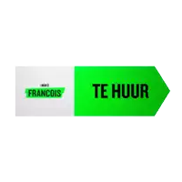 a green arrow pointing to the right says te huur