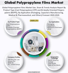 global polypropylene films market size share & trends analysis report by product type