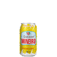 a can of guarana mineiro is sitting on a white background