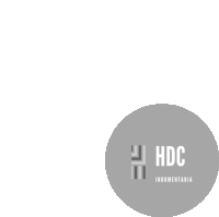 a logo for hdc indumentaria is shown in a grey circle