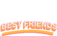 a sticker that says best friends on it