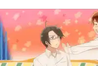 a man with glasses is being held by another man