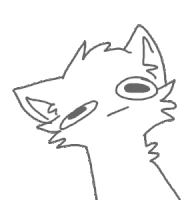 a black and white drawing of a cat 's face with a funny face .