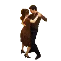 a man and a woman are dancing in front of a white background with a watermark that says ' peach1970 ' on it