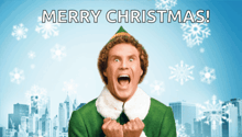 a picture of an elf with the words merry christmas on the bottom
