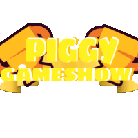 a logo for the piggy gameshow is shown