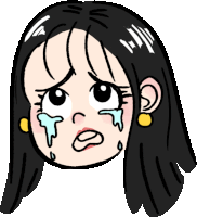 Sad Crying Sticker