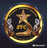 a logo for starmaker 's talented community stc new generation