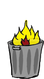 Dumpster Fire Sticker