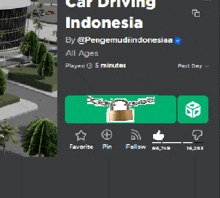 a screenshot of car driving indonesia with a padlock on it