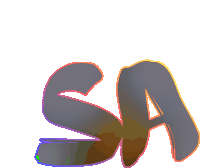 the letter s and the letter a are displayed in a graphic