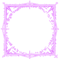 a purple square frame with a white background and a purple border .