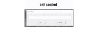 a screenshot of a self control window that says say " text "