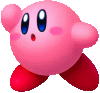 kirby is a pink cartoon character from the video game super mario bros .