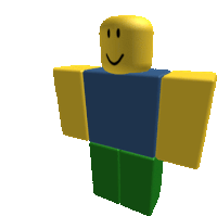 a roblox character with a blue shirt and green legs