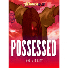 a poster for possessed nolimit city shows a demon